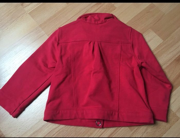 Veste été rose fille à pression et poche en cœur DPAM 24 mois - photo numéro 6