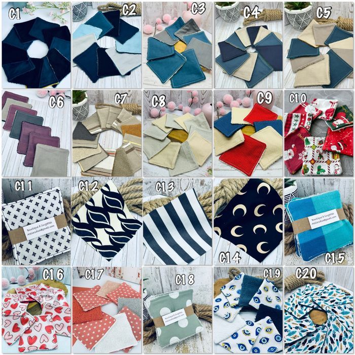 Lot de 24 lingettes lavables au choix en éponge bambou ou coton - photo numéro 2