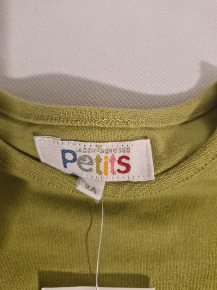 T-shirt vert manches longues 2 ans La Compagnie des Petits - photo numéro 4