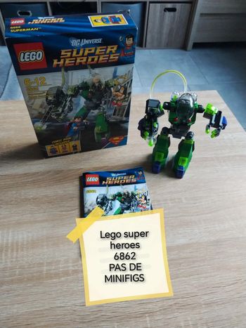 Lego super heroes 6862 pas de minifigs