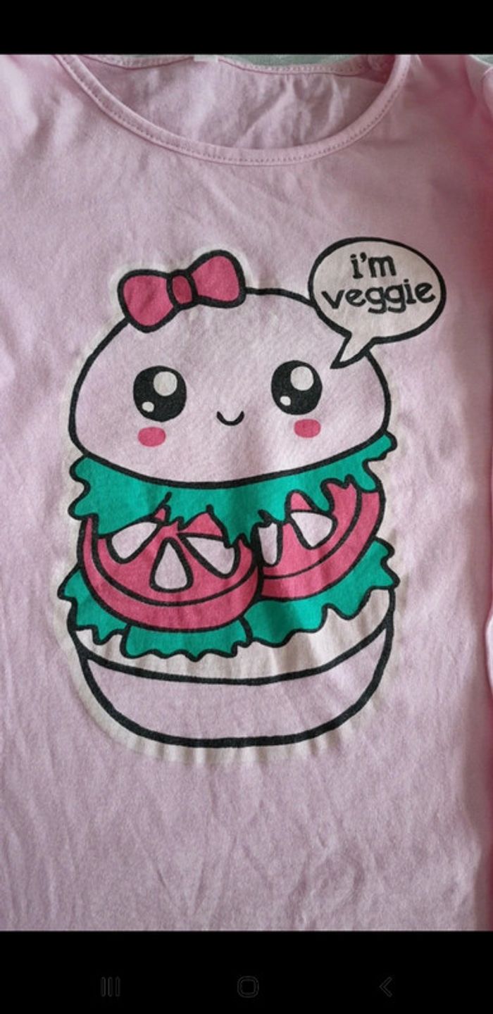 T-shirt manches longues rose 4 ans - photo numéro 2