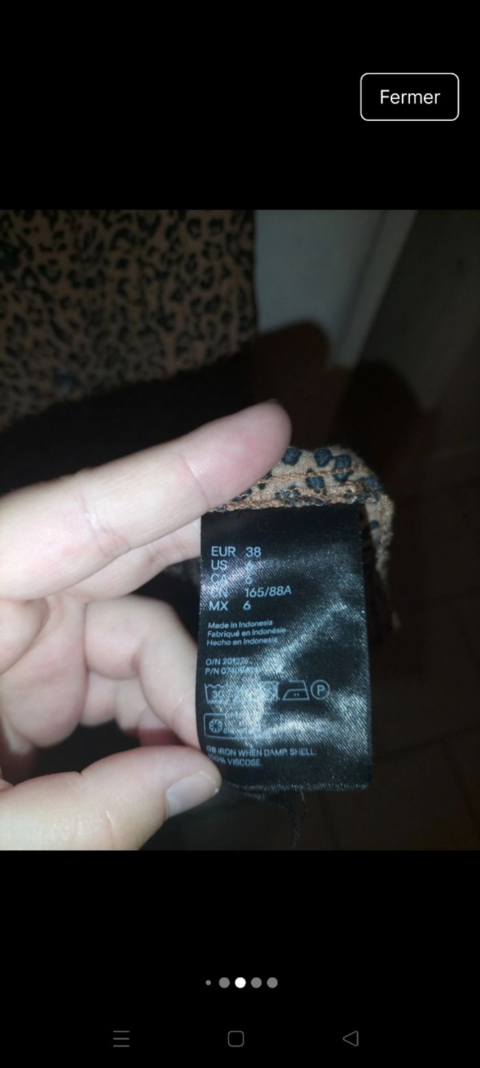 Débardeur léopard H&m taille 38 - photo numéro 5