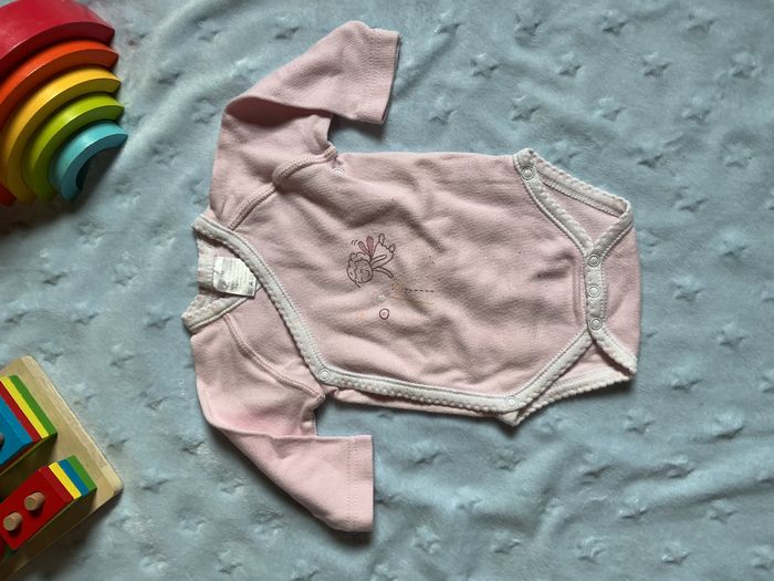 body manches longues rose ouverture devant 1 mois - photo numéro 3