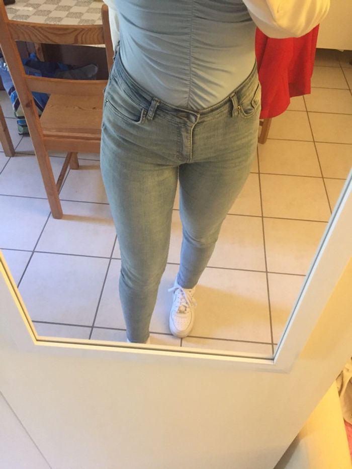 Jeans skinny bleu clair - photo numéro 4