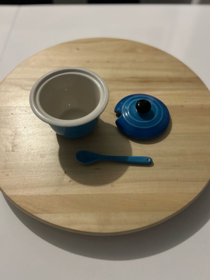 Contenant de présentation céramique bleu - photo numéro 4