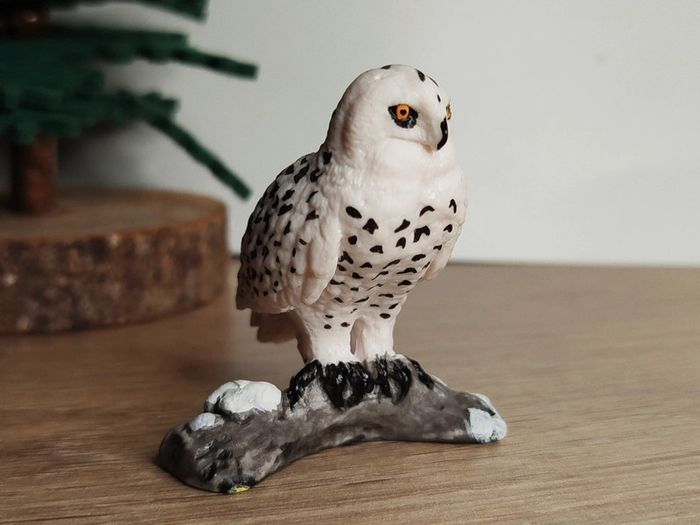 Figurine chouette des neiges Animal de la forêt