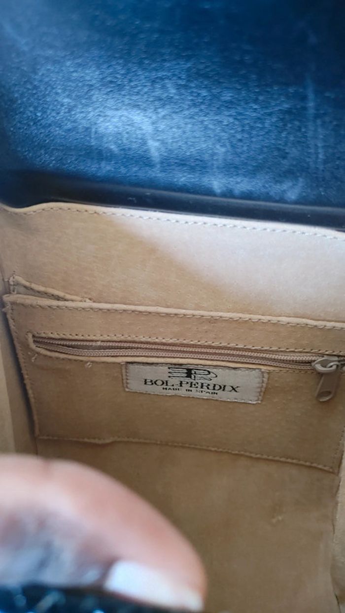 Sac à main en cuir exotique vintage - photo numéro 11