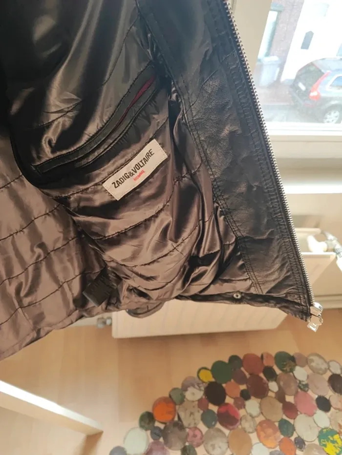 Veste en cuir Zadig et Voltaire homme taille L - photo numéro 7