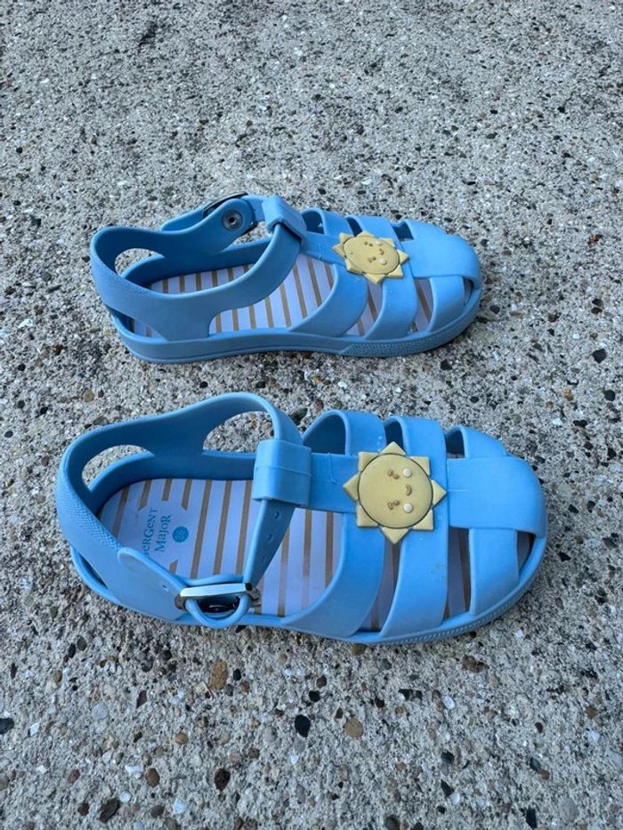 Sandales plastique || Sergent Major || bleu taille 26 - photo numéro 4