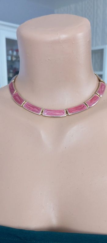 Ras du cou façon Monet plaques email