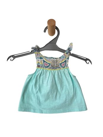 Blouse / top à bretelles turquoise - Tape à l'oeil 3 mois (59cm)