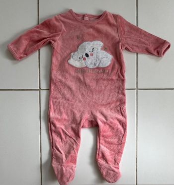 Pyjama en velours rose