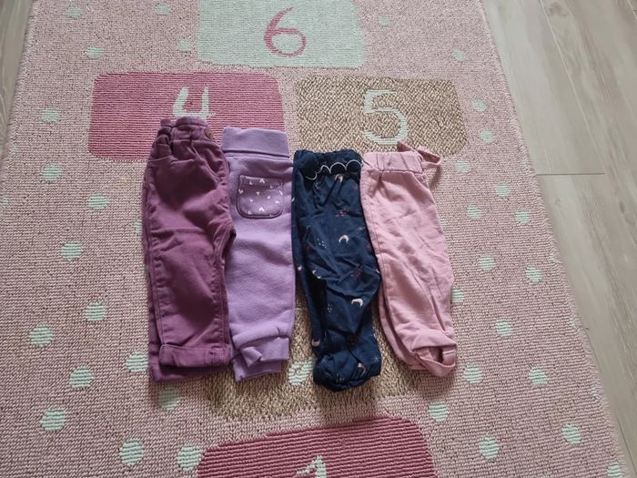 Lot de 4 pantalons bébé fille 6 mois