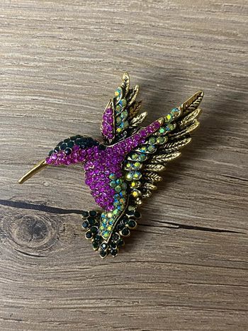 Broche colibri