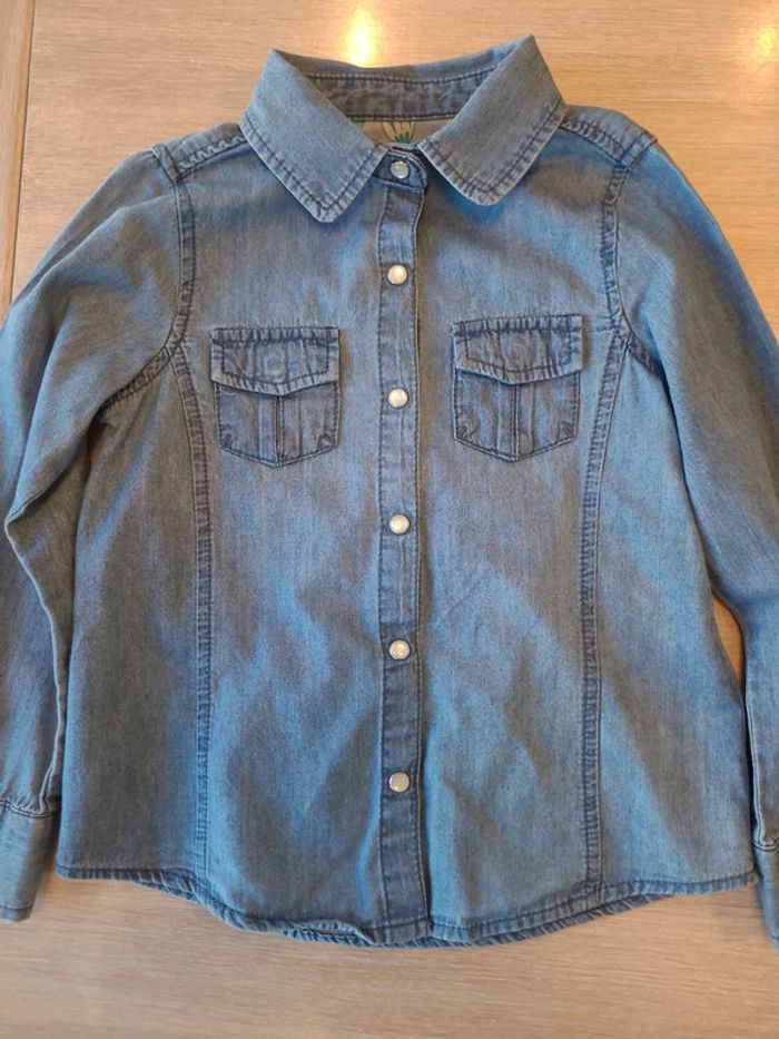 Chemise en jean 4 ans - photo numéro 2