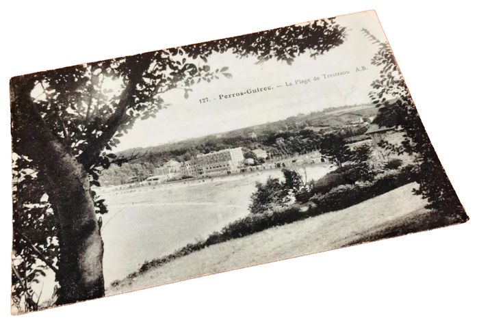 Carte postale Perros-Guirec (Côtes-d' Armor)  La Plage de Trestraou