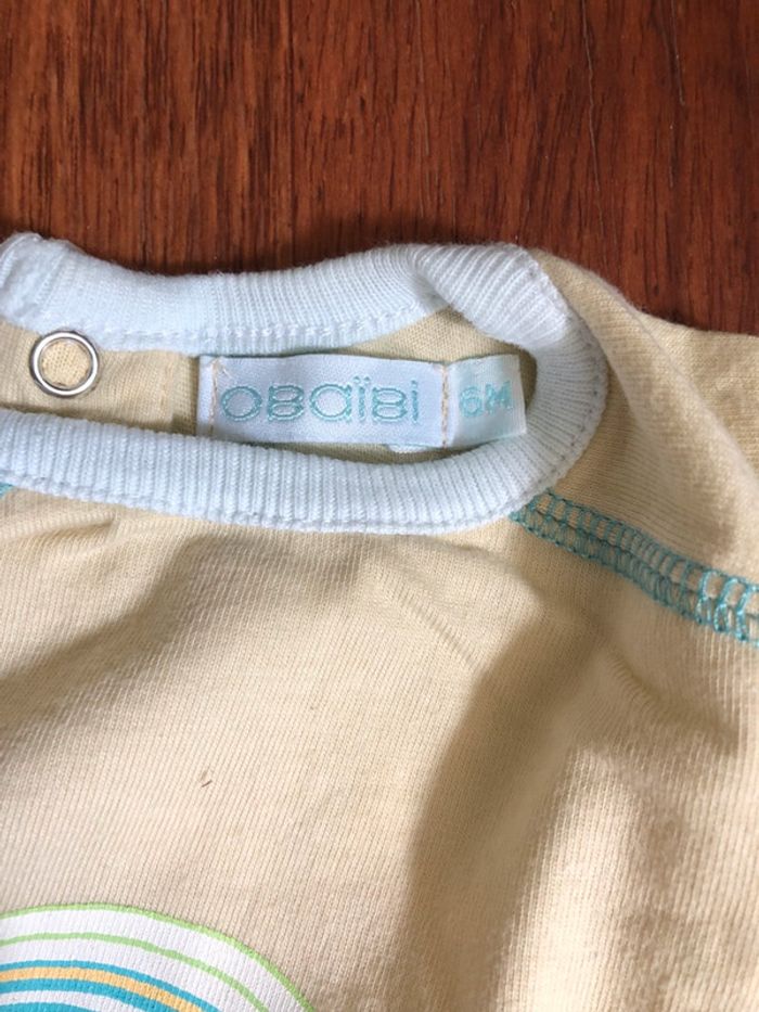 Tee shirt bleu et jaune - photo numéro 2