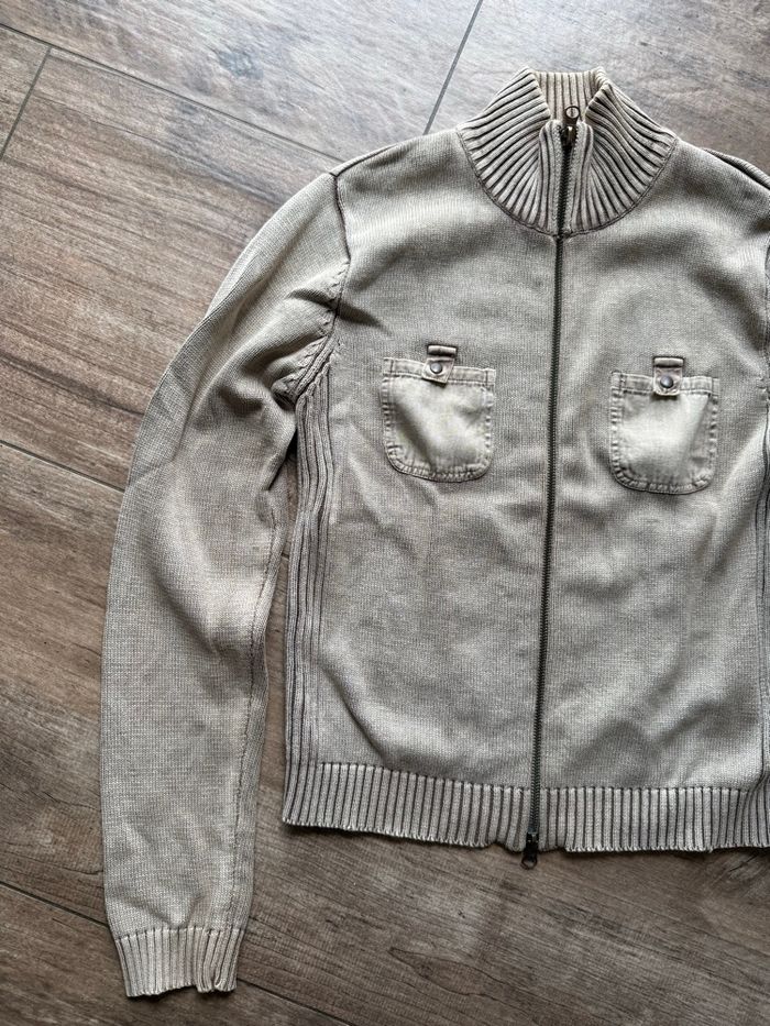 Gilet zippé vintage mixte - photo numéro 3