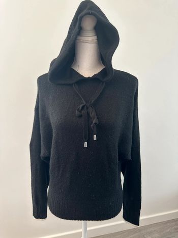 Pull oversize à capuche noir et blanc H&M TXS 34