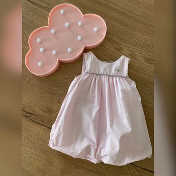 Robe rose pale doublée