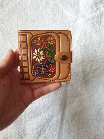 Ravissant porte monnaie vintage cuir