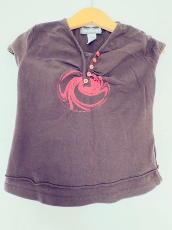 Tee-shirt Orchestra marron en 2ans