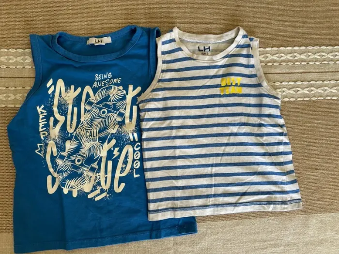 Lot t-shirts sans manches
