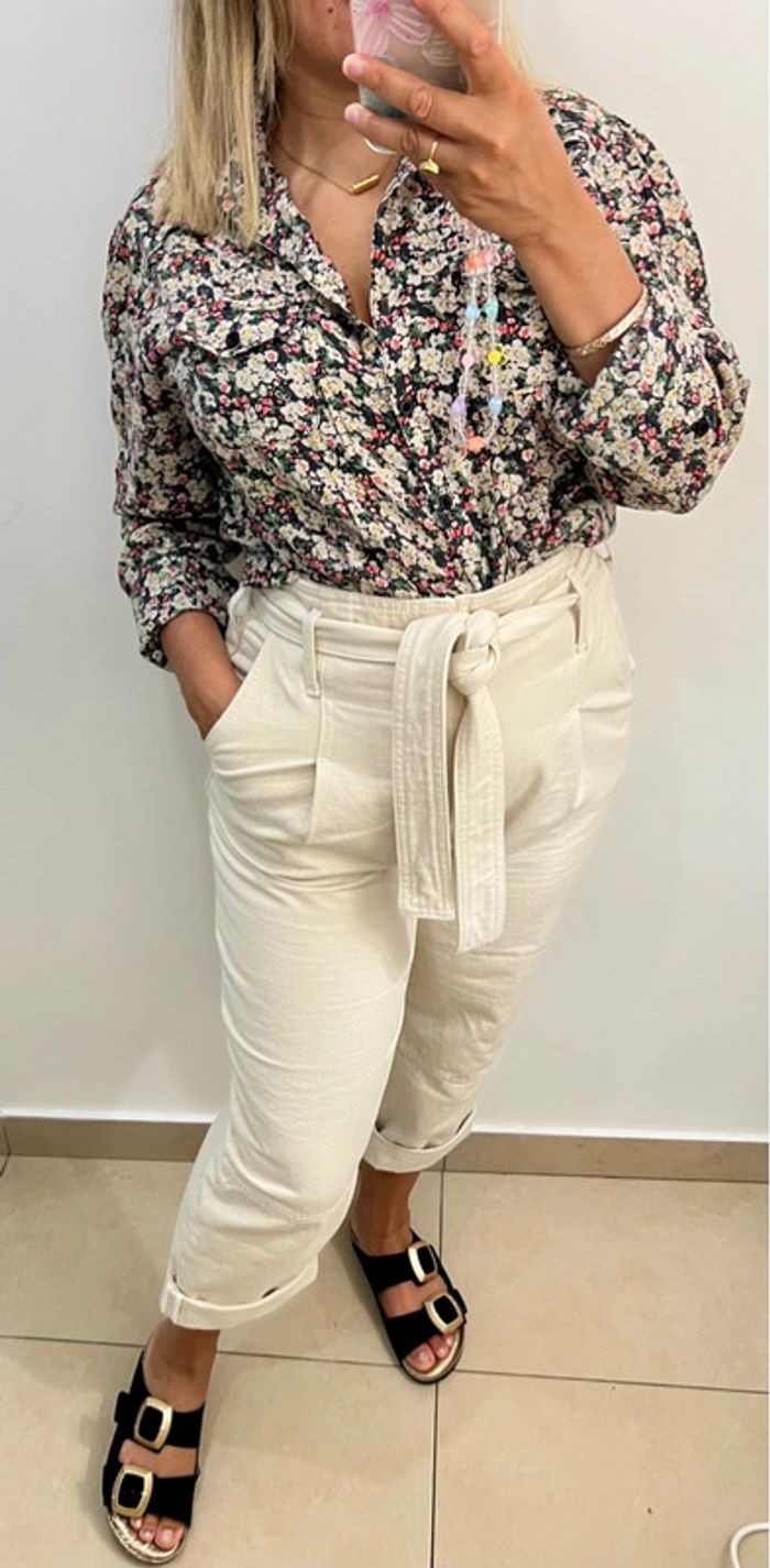 🌺Chemise fleurie Taille L-XL - photo numéro 2