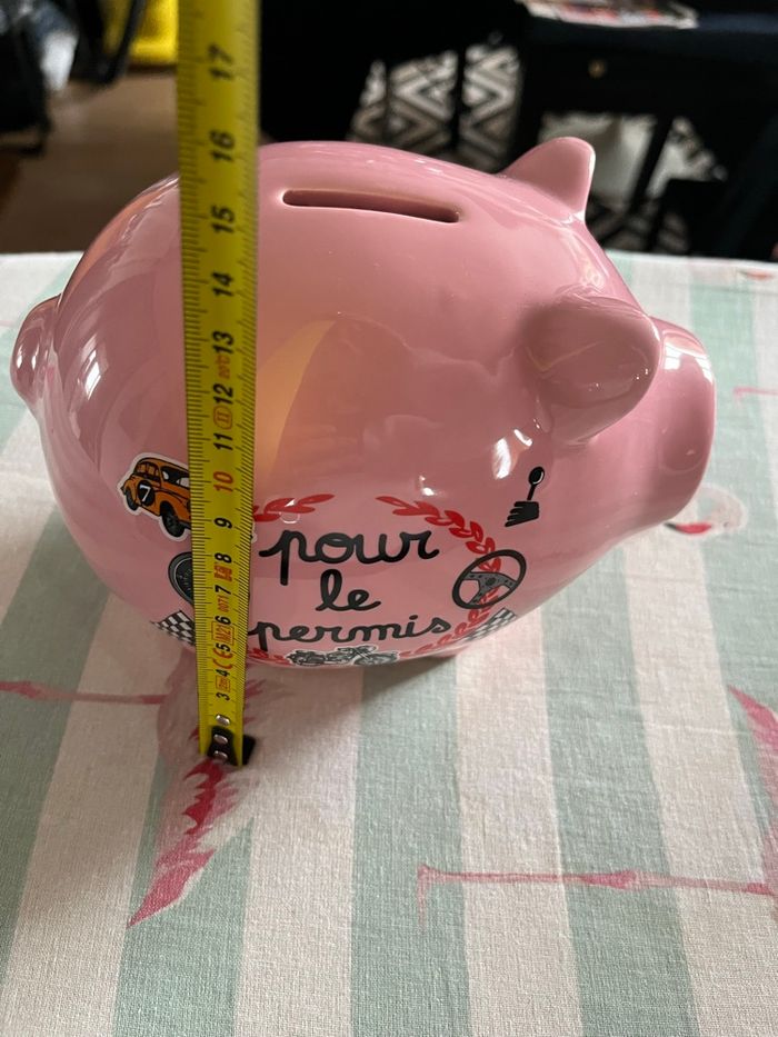 Tirelire cochon rose - photo numéro 7