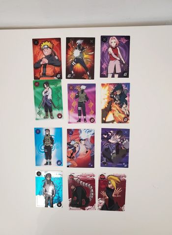 Naruto Shippuden Lot de 12 Cartes Hokage Trading Card Collection Panini