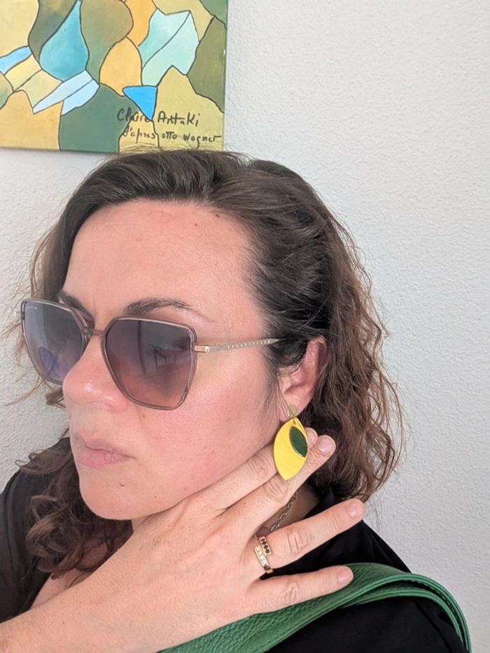 Superbe Boucles d'oreilles "Citronnade" Dilo'E Bijoux - photo numéro 2