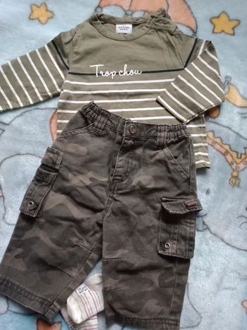 Ensemble kaki 3 pièces