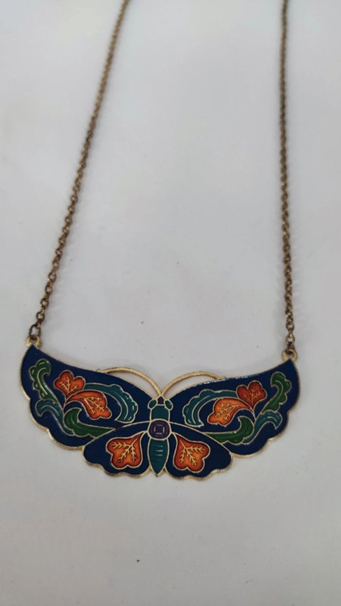 Collier papillon vintage - photo numéro 5