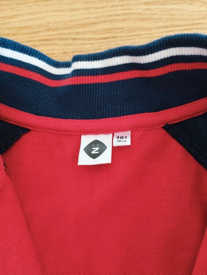 Gilet garçon rouge et bleu marine taille 10 ans Z'Génération - photo numéro 3