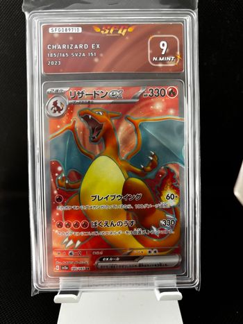 Dracaufeu ex SAR 185/165 - Pokémon 151 Jap (sv2a) - Gradée SFG 9 mint