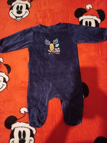 🧸Pyjama de Noël 1 pièce taille 3 mois Pommette