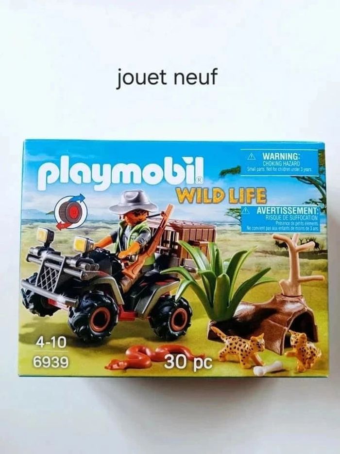 Playmobil 6939 Braconnier avec Quad Neuf