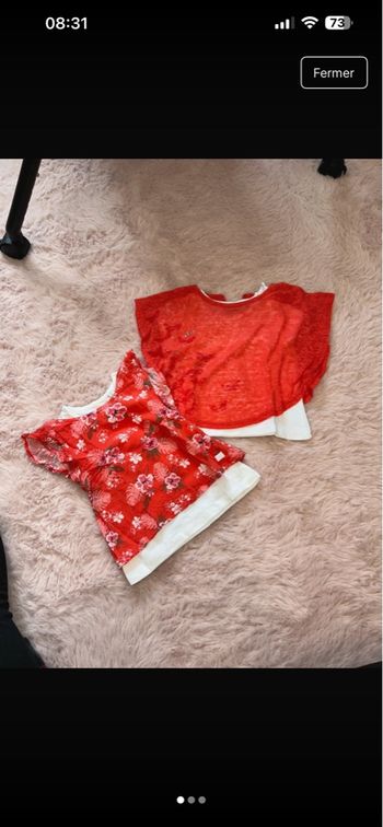 Lot teeshirt 6 mois 