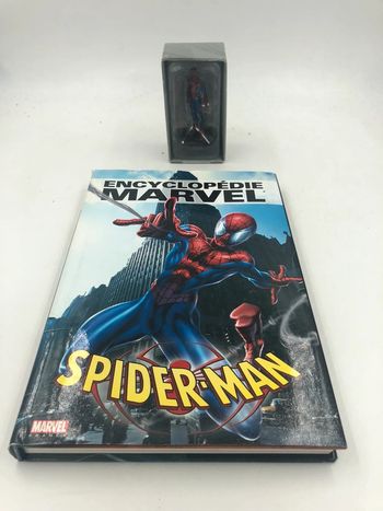 Figurine en plomb + Encyclopédie Marvel Spiderman Eaglemoss