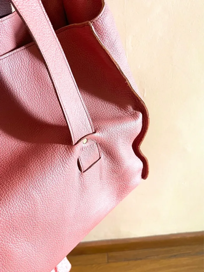 Sac en Cuir Rose de Qualité – Élégance et Couleur - photo numéro 7