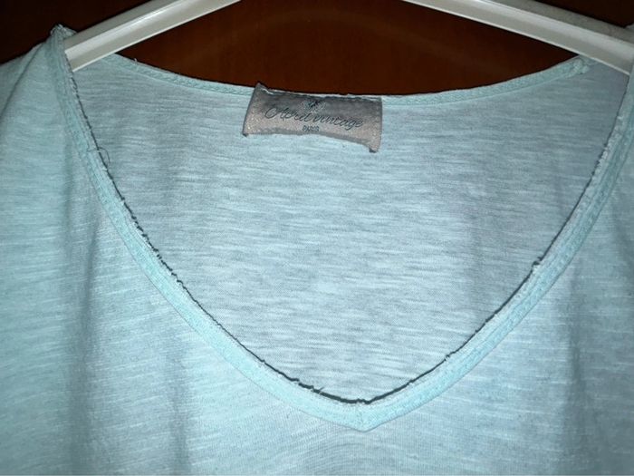 T-shirt long col v April Vintage 38-40 - photo numéro 2