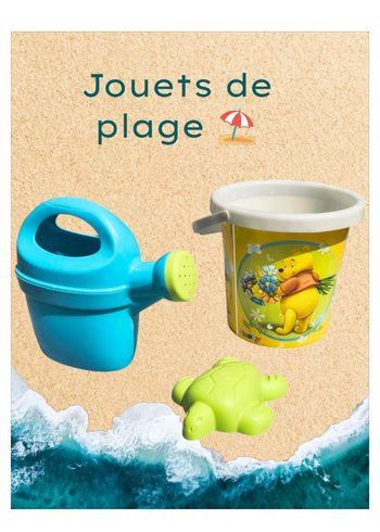 💦 Lot jeux de plage (3 pièces) 💦