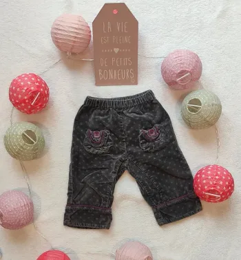 Pantalon bébé 12 mois Sucre d'orge