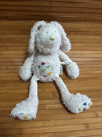 Doudou lapin beige écru les zazous moulin roty