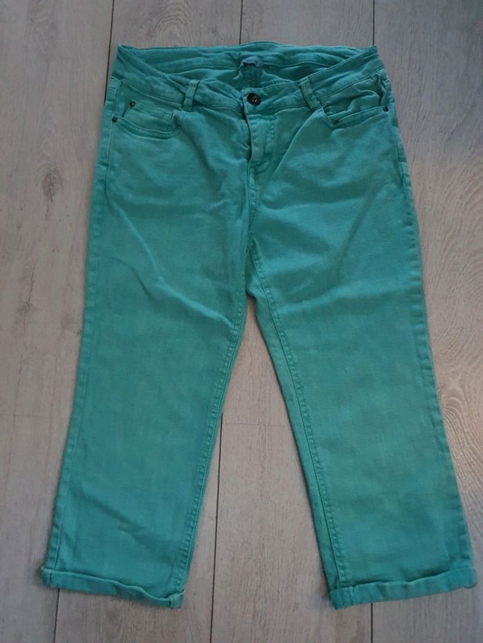 Pantacourt Jeans Turquoise