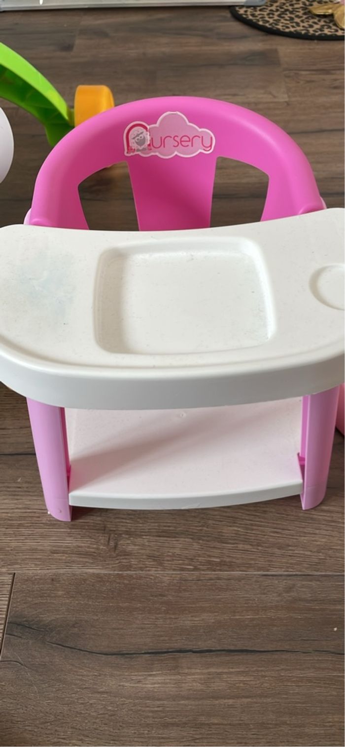 Chaise repas bébé poupée