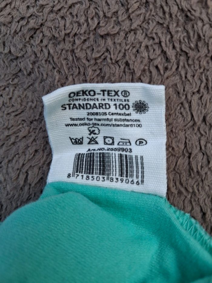 T shirt manches longues vert d’eau Oeko tex 1 mois - photo numéro 5