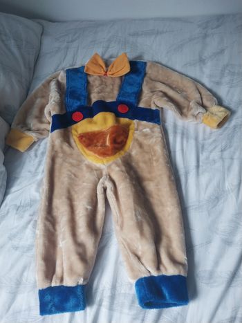 Combinaison déguisement peluche 2-3 ans – 80 cm