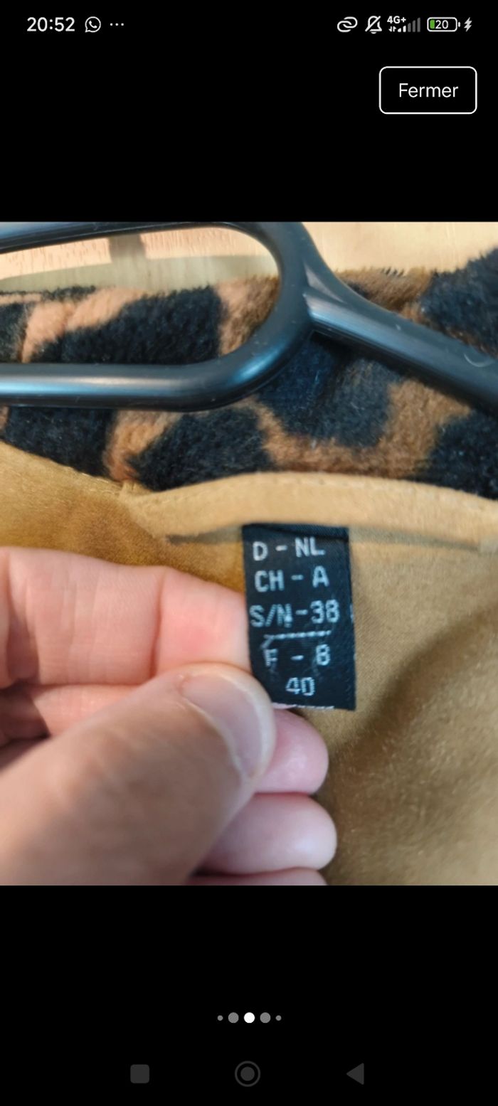 Magnifique manteau léopard vintage - photo numéro 4