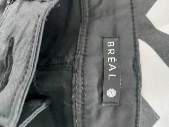 Pantalon noir "Breal" légèrement enduit - photo numéro 7